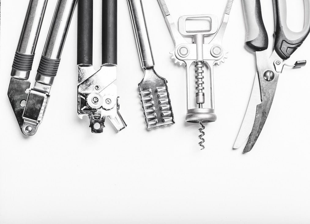 przybory kuchenne stalowe