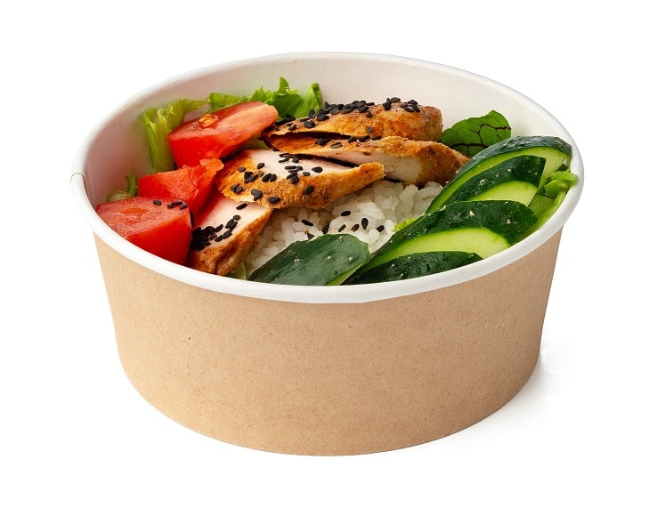 papierowy pojemnik do mikrofalówki