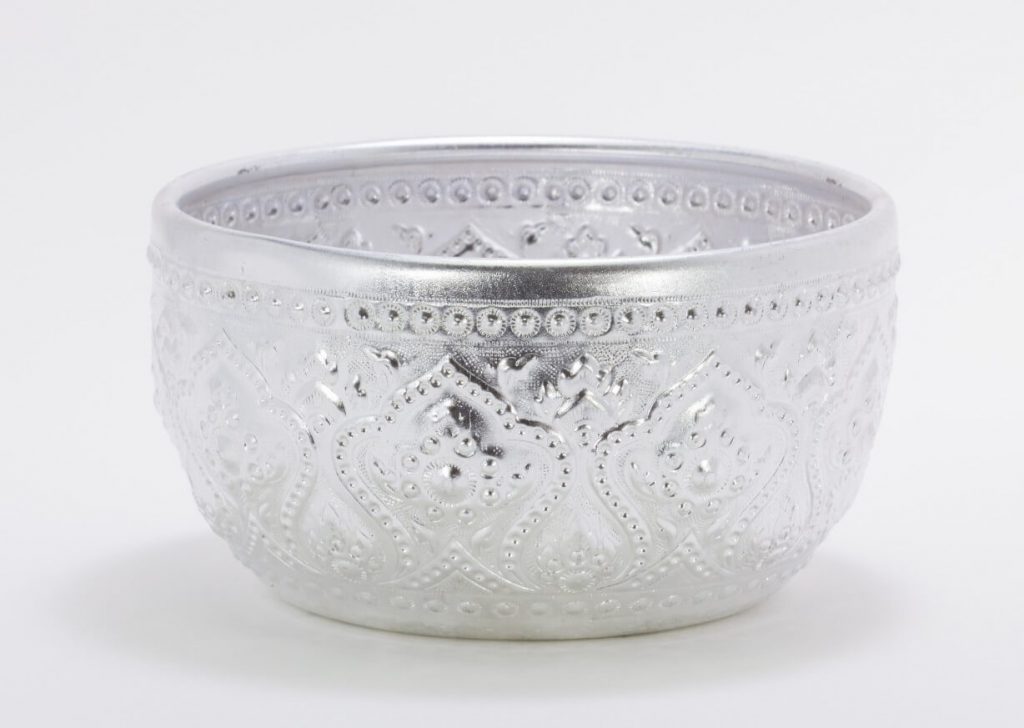 srebrna miska - nie do mikrofali